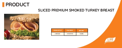 Sliced Premium Smoked Turkey Breast