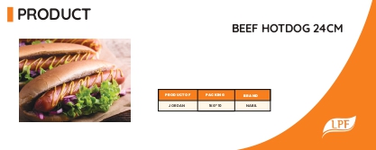 Beef Hotdog 24cm